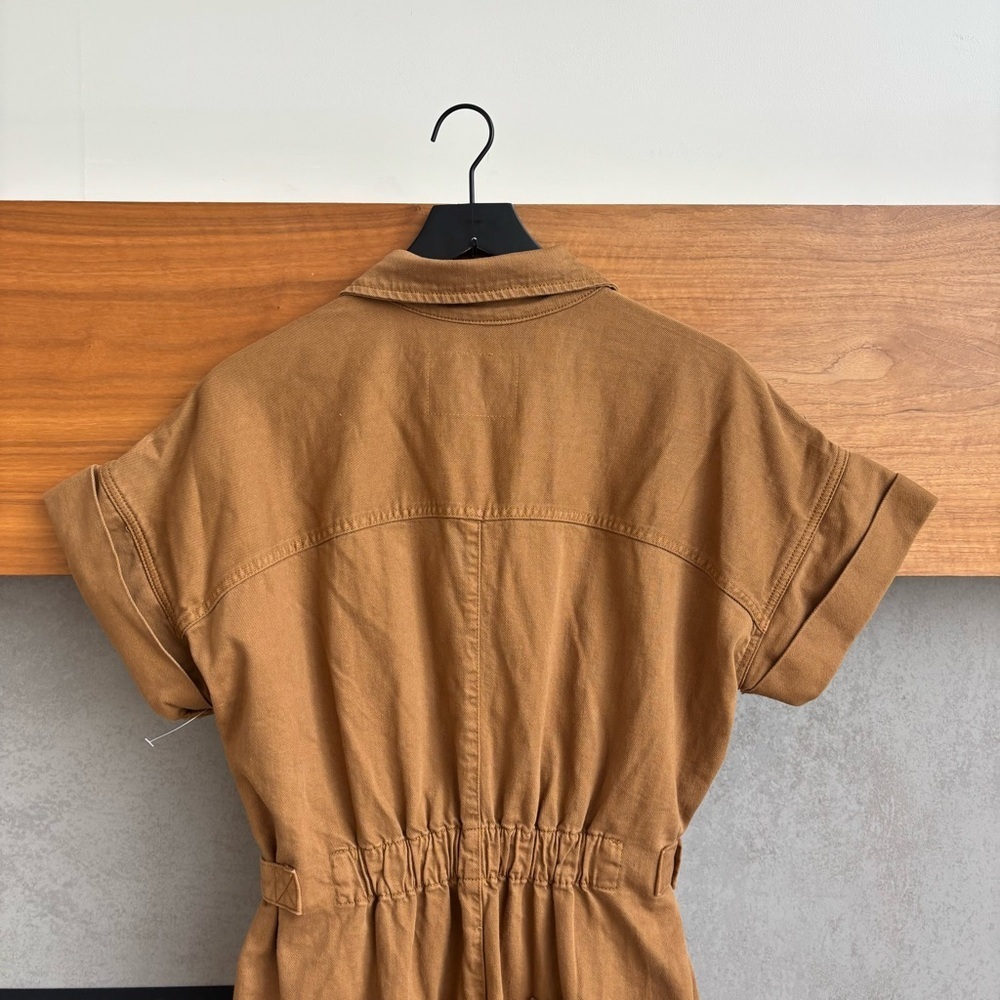 PILCRO Short-sleeve Wing Jumpsuit In Brown, Size M - Picture 14 of 16